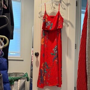 Floral Red Lulu’s Two Piece Set